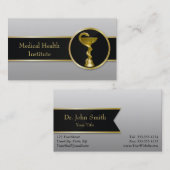 Gold Medical Hygieia Bowl Professional Visitekaartje (Voorkant / Achterkant)