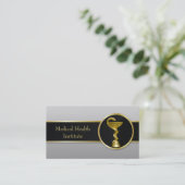 Gold Medical Hygieia Bowl Professional Visitekaartje (Staand voorkant)
