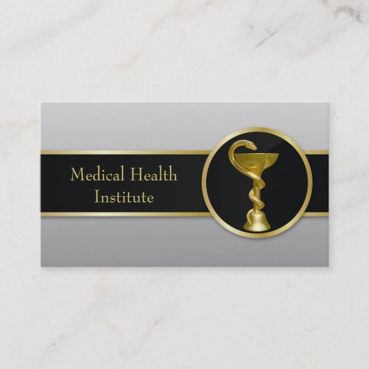 Gold Medical Hygieia Bowl Professional Visitekaartje (Voorkant)