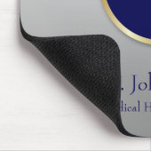 Gold Medical Professional Caduceus Blue Muismat (Hoek)