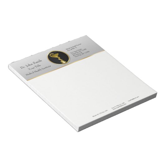 Gold Medical Professional Hygieia Bowl Notitieblok (Schuin)