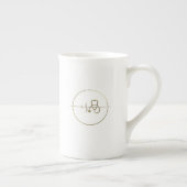 Gold Medical Stethoscoop Hartslag Aangepaste naam Porselein Kop (Rechts)