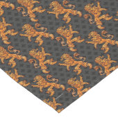 Gold Medieval Lions Fleur de Lis Korte Tafelloper (Hoek)