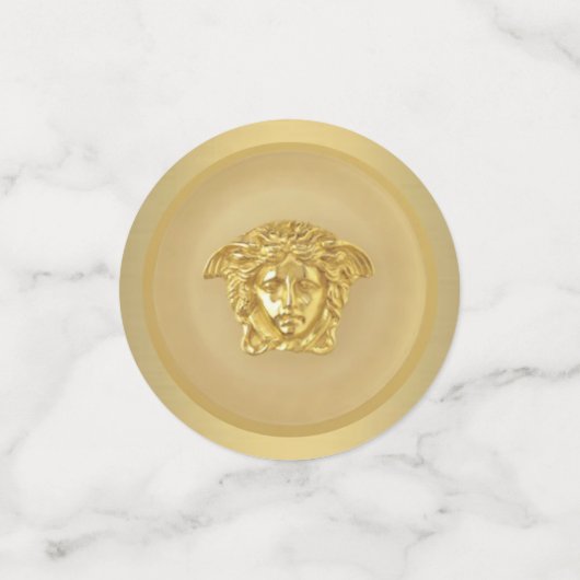 Gold Medusa Medallion Confetti (Kleine voorkant)
