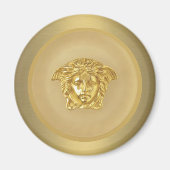 Gold Medusa Medallion Magneet (Voorkant)