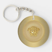 Gold Medusa Medallion Sleutelhanger (Voorkant)