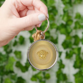 Gold Medusa Medallion Sleutelhanger (Hand)