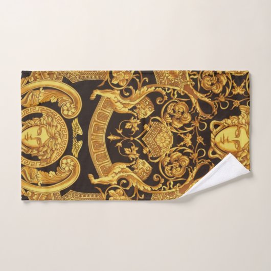 Gold Medusa met barokke ornaments Guest Towels Bad Handdoek (Handdoek)