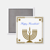Gold Menorah Magneet (Voorkant / Achterkant)