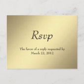 Gold Menu RSVP (Voorkant)