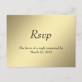 Gold Menu RSVP