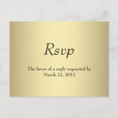 Gold Menu RSVP (Voorkant)