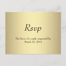 Gold Menu RSVP