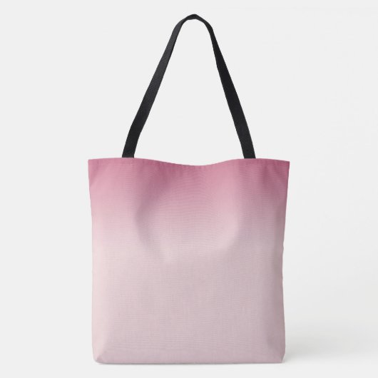 Gold Meow Kat blauw roze ombre Tote Bag (Achterkant)