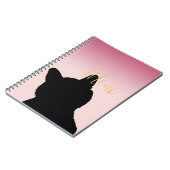 Gold Meow Kat Notitieboek (Linkerzijde)