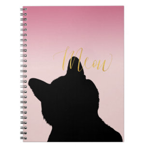 Gold Meow Kat Notitieboek