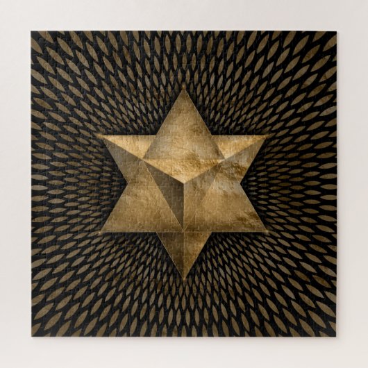 Gold Merkabah Legpuzzel (Verticaal)