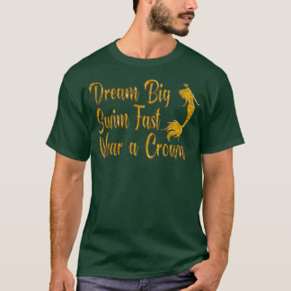 Gold Mermaid Dream Big en Accessoires T-shirt