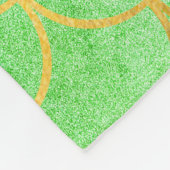 Gold Mermaid Scales Blauwgroen Turquoise Glitter Fleece Deken (Hoek)