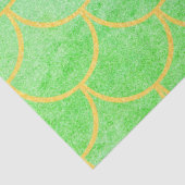 Gold Mermaid Scales Blauwgroen Turquoise Glitter Tissuepapier (Detail)