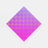 Gold Mermaid Scales Roze Paarse Glitter Servet (Hoek)