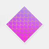 Gold Mermaid Scales Roze Paarse Glitter Servet (Hoek)