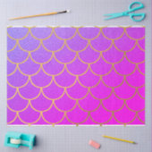 Gold Mermaid Scales Roze Paarse Glitter Tissuepapier (Craft)