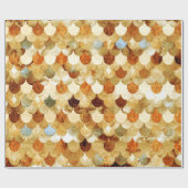 Gold Mermaidscales Mermaid Fishscales Scales Cadeaupapier (Vlak)