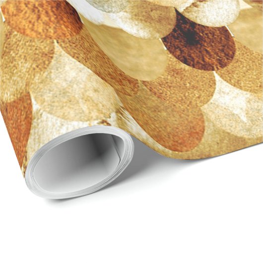 Gold Mermaidscales Mermaid Fishscales Scales Cadeaupapier (Rol Hoek)