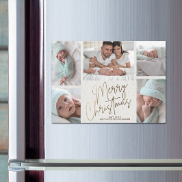 Gold Merry 5-foto's met een magnetische kaart