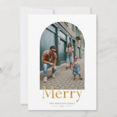 Gold Merry Arch Lijst met kerstmis (Voorkant)