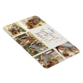 Gold Merry Christmas Five Photo Magneet (Rechterzijde)