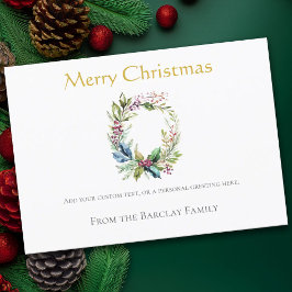 Gold Merry Christmas Kalligrafie Vakantie Kaart