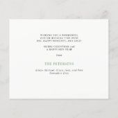 Gold Merry en heldere kerstfotokaart (Achterkant)