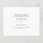 Gold Merry en heldere kerstfotokaart Flyer (Achterkant)