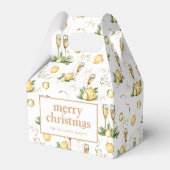 Gold Merry kerst Bedankdoosjes (Achterkant)