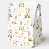 Gold Merry kerst Bedankdoosjes (Geopend)