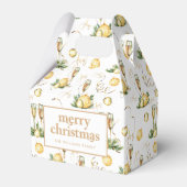 Gold Merry kerst Bedankdoosjes (Voorkant Zijde)