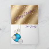 Gold Merry kerst Kaart (Binnen)