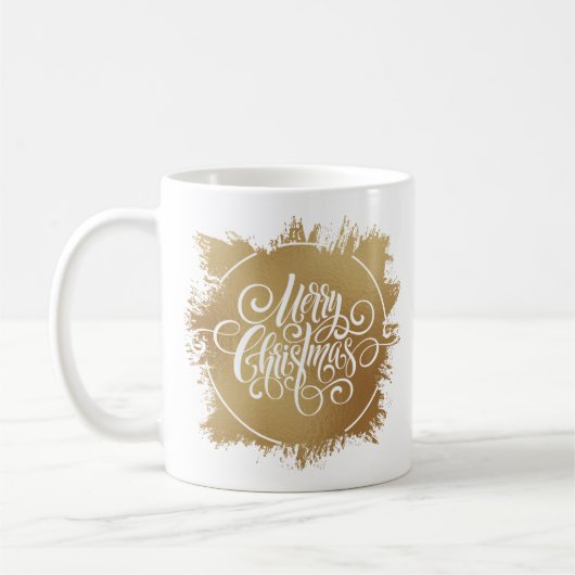 Gold Merry kerst Koffiemok (Links)