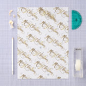 Gold Merry kerst Tissuepapier (Craft)