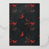 Gold Merry-kerstbrief Lijst gradiënt foto Folie Feestdagenkaart (Achterkant)