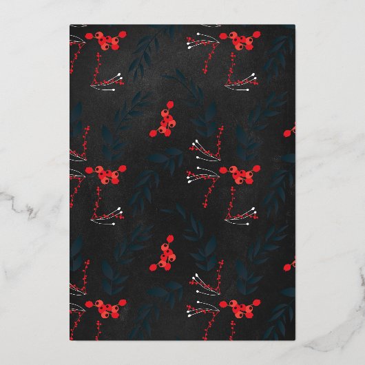 Gold Merry-kerstbrief Lijst gradiënt foto Folie Feestdagenkaart (Achterkant)