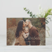 Gold Merry-kerstfeestkaart Kaart (Staand voorkant)