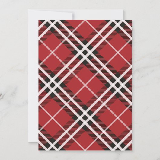 Gold Merry-kerstfeestkaart Kaart (Achterkant)