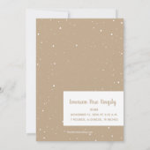 Gold Merry-kerstfoto geboorteaankondigingen Feestdagenkaart (Achterkant)