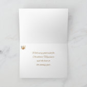 Gold Merry-kerstkaart Kaart (Binnen)