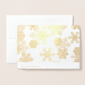 Gold Merry Kerstmis en Happy Nieuwjaarsfoto Folie Kaarten (Met envelop)