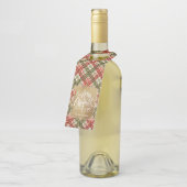 Gold Merry Kerstmis op Pset Flessenhanger (Schuin)