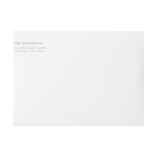 Gold Merry-kerstscript Red Berries Holiday (Voorkant)